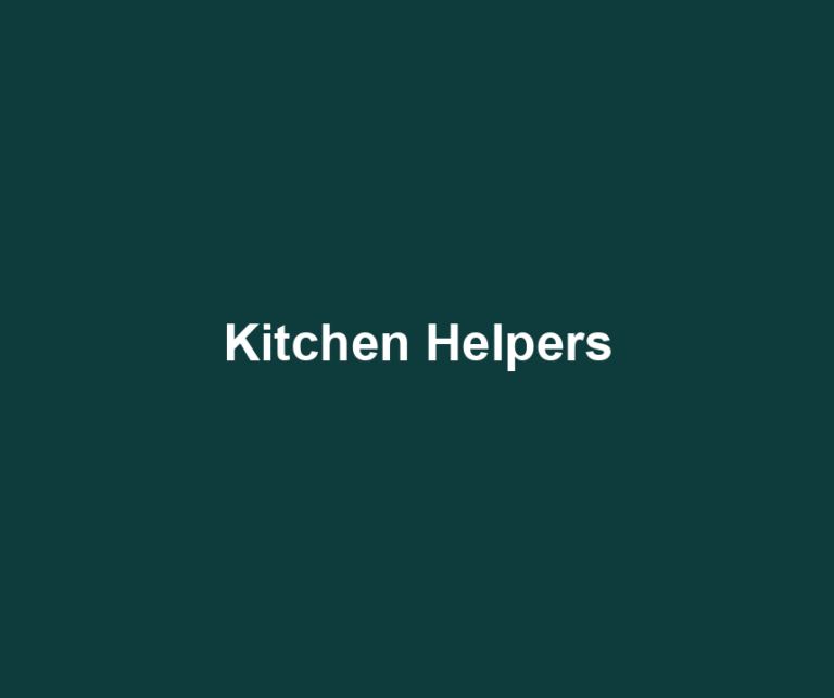Kitchen Helpers