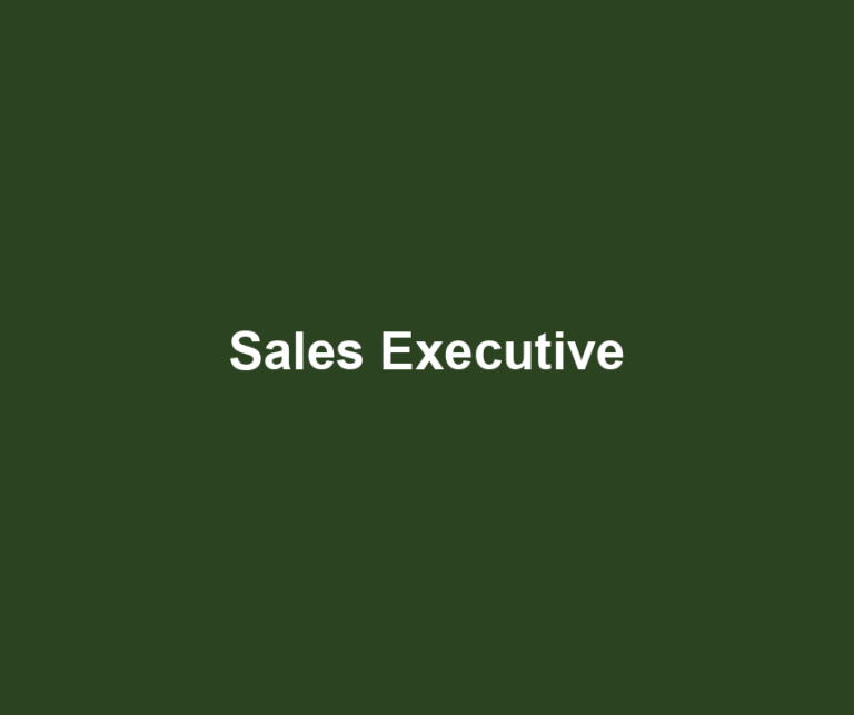 Sales Executive