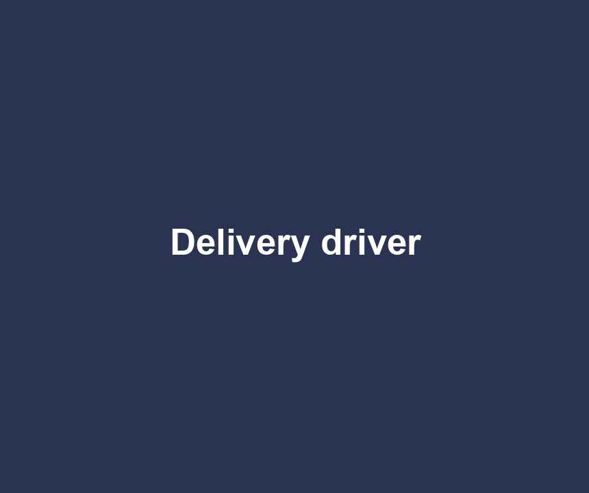 Delivery driver