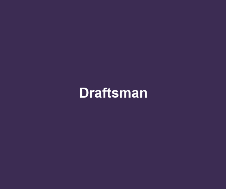 Draftsman