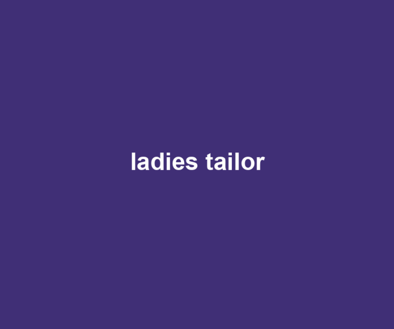 ladies tailor