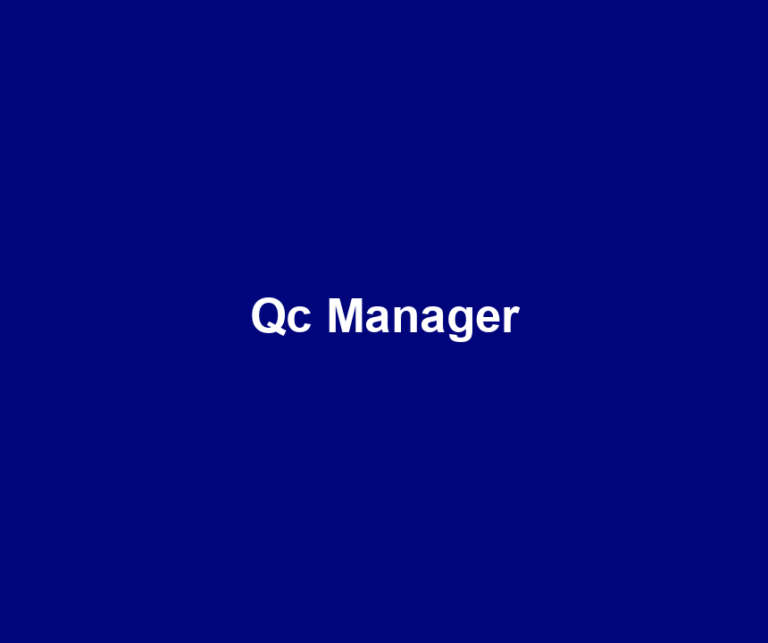 Qc Manager