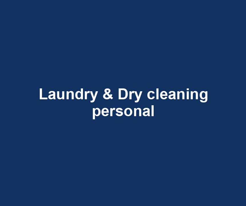 Laundry & Dry cleaning personal