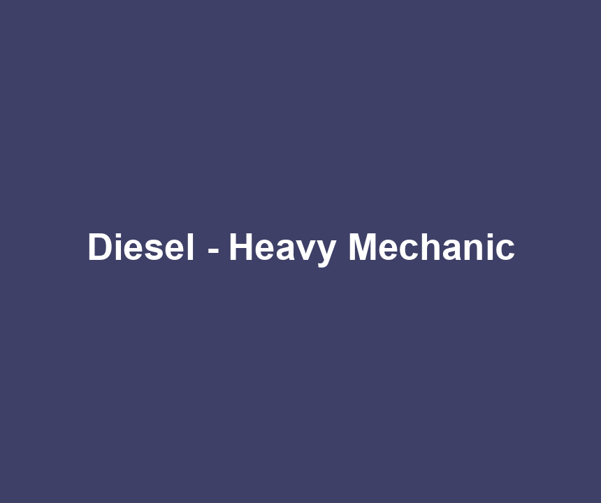 Diesel - Heavy Mechanic