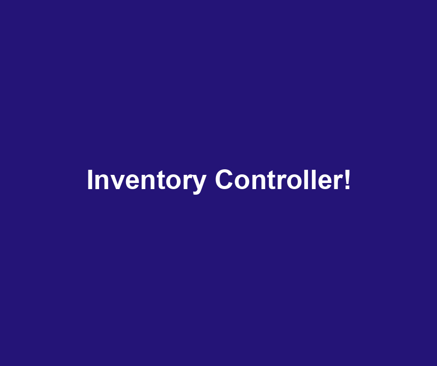 Inventory Controller!