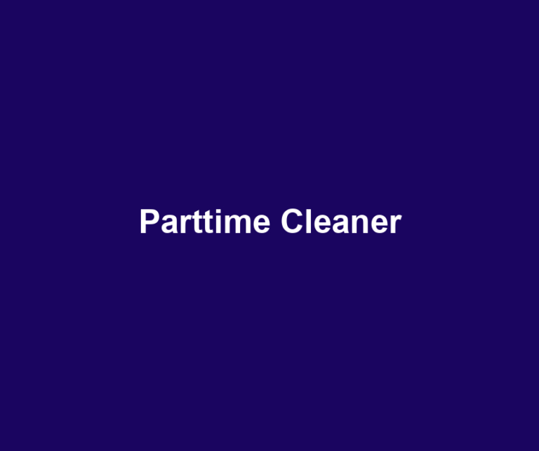 Parttime Cleaner
