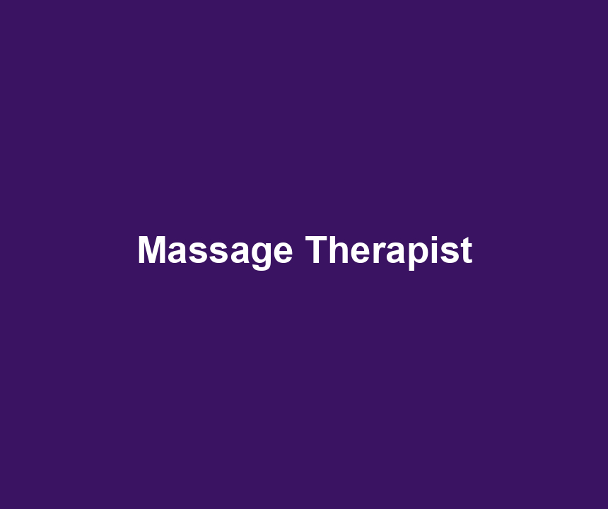 Massage Therapist