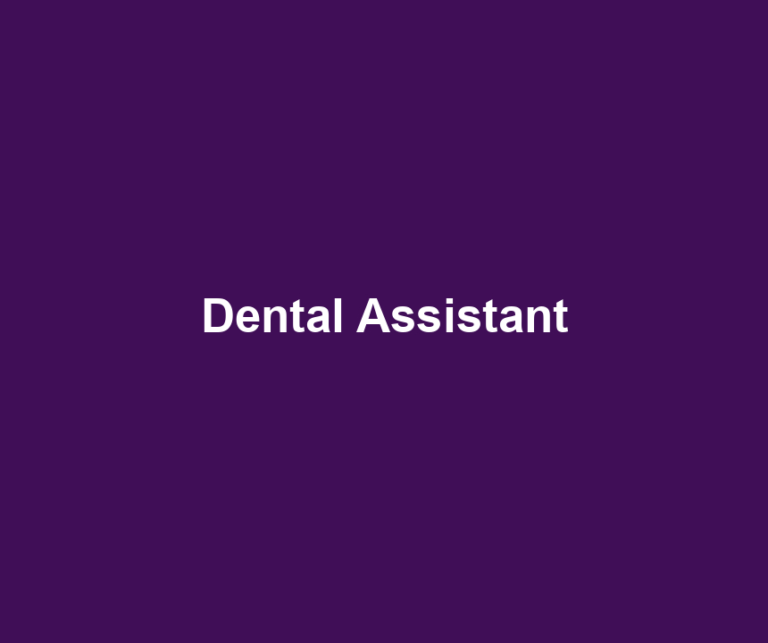 Dental Assistant