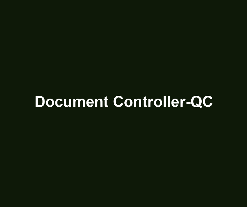 Document Controller-QC