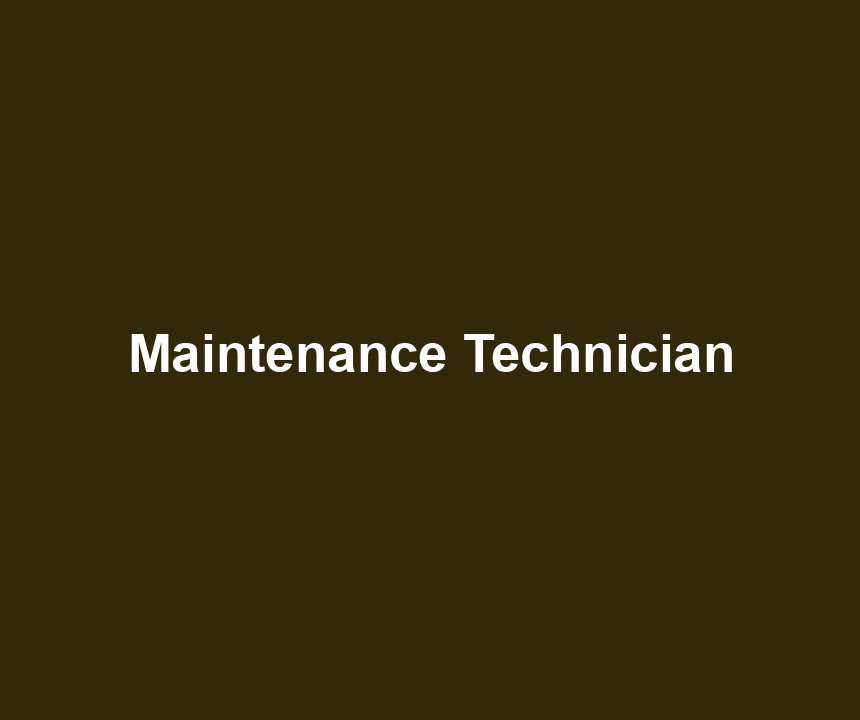 Maintenance Technician