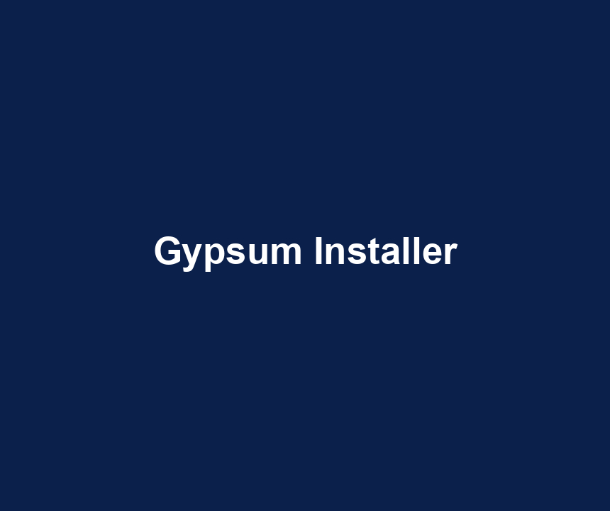 Gypsum Installer