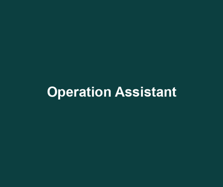 Operation Assistant