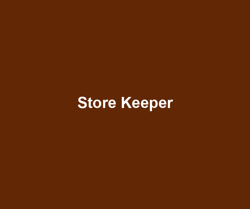 Store Keeper