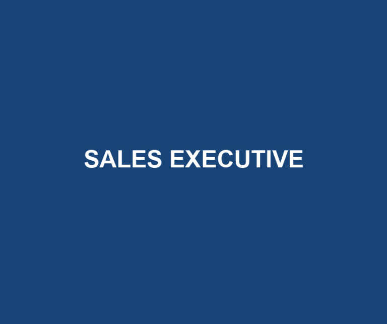 SALES EXECUTIVE