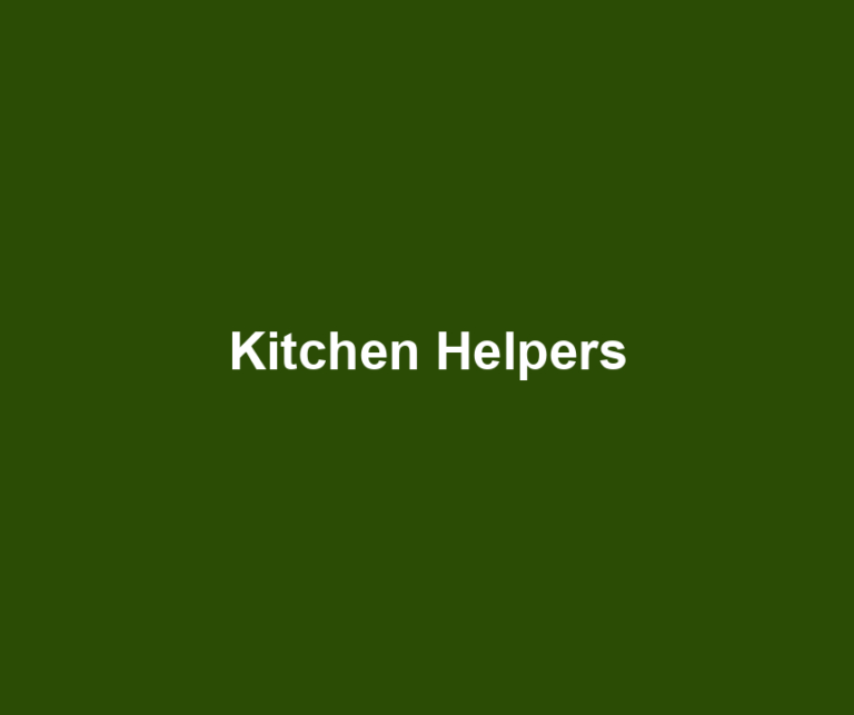 Kitchen Helpers