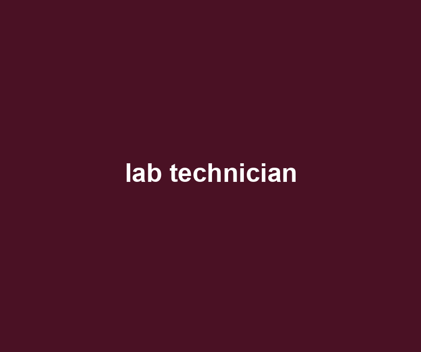 lab technician