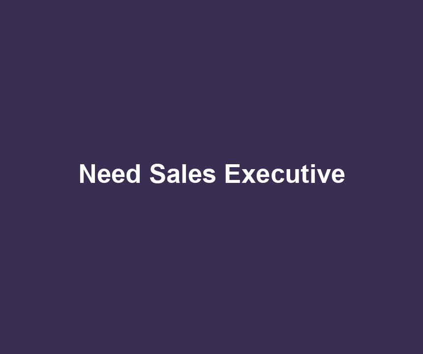Need Sales Executive
