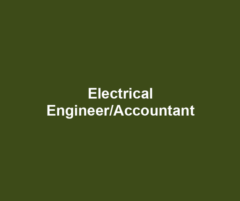 Electrical Engineer/Accountant