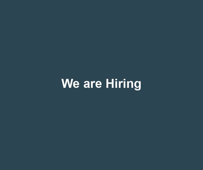 We are Hiring