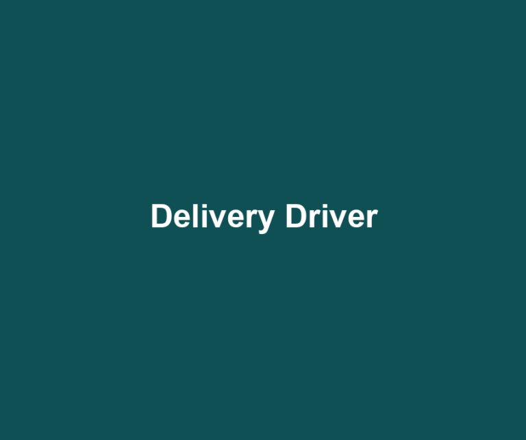 Delivery Driver