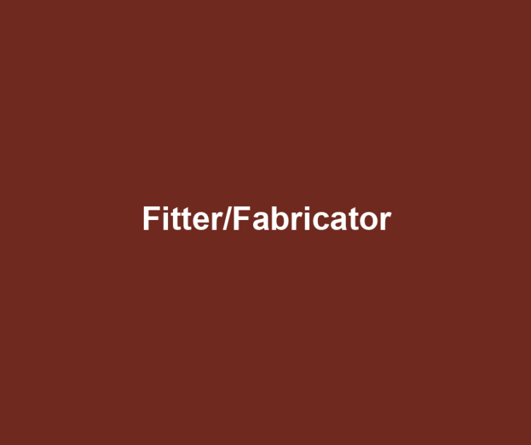 Fitter/Fabricator