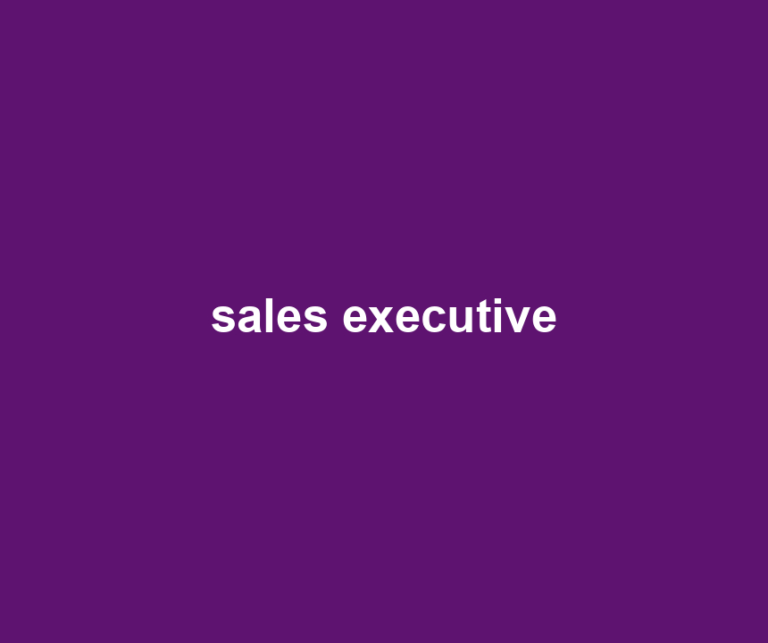 sales executive