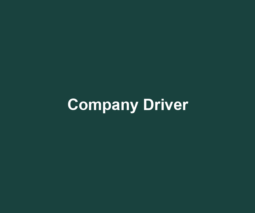 Company Driver