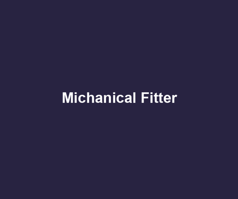 Michanical Fitter