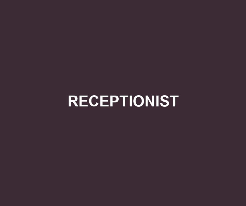 RECEPTIONIST