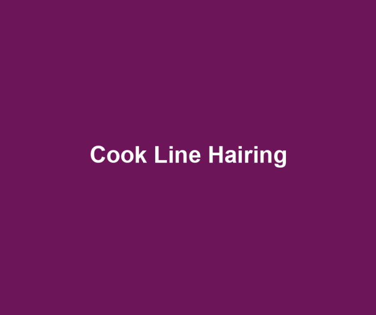 Cook Line Hairing
