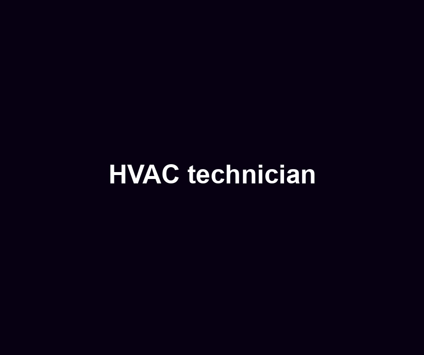 HVAC technician