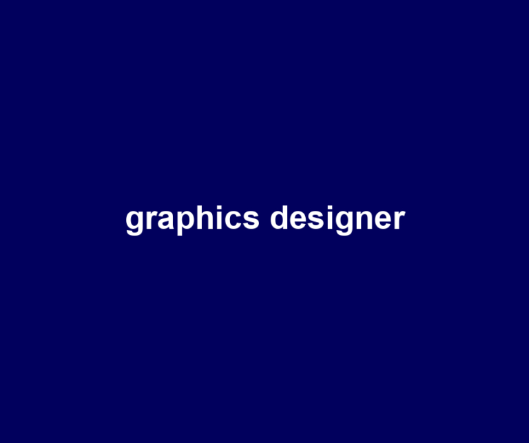 graphics designer
