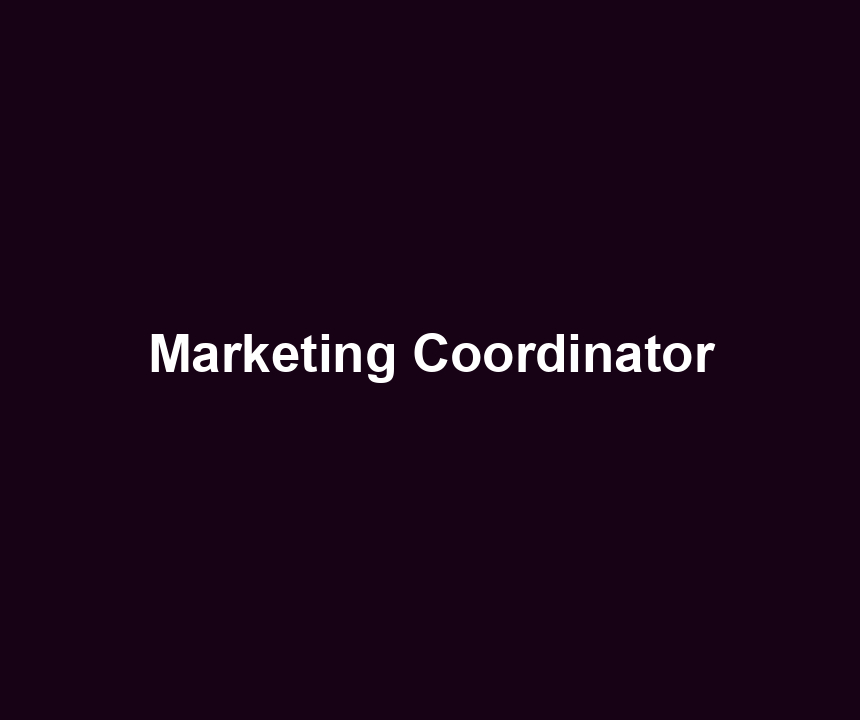 Marketing Coordinator