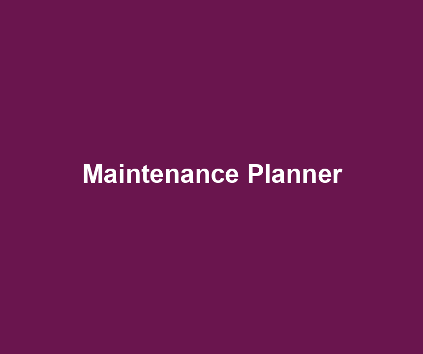 Maintenance Planner