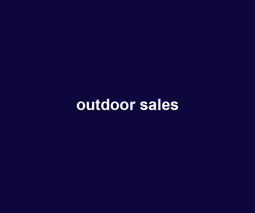 outdoor sales