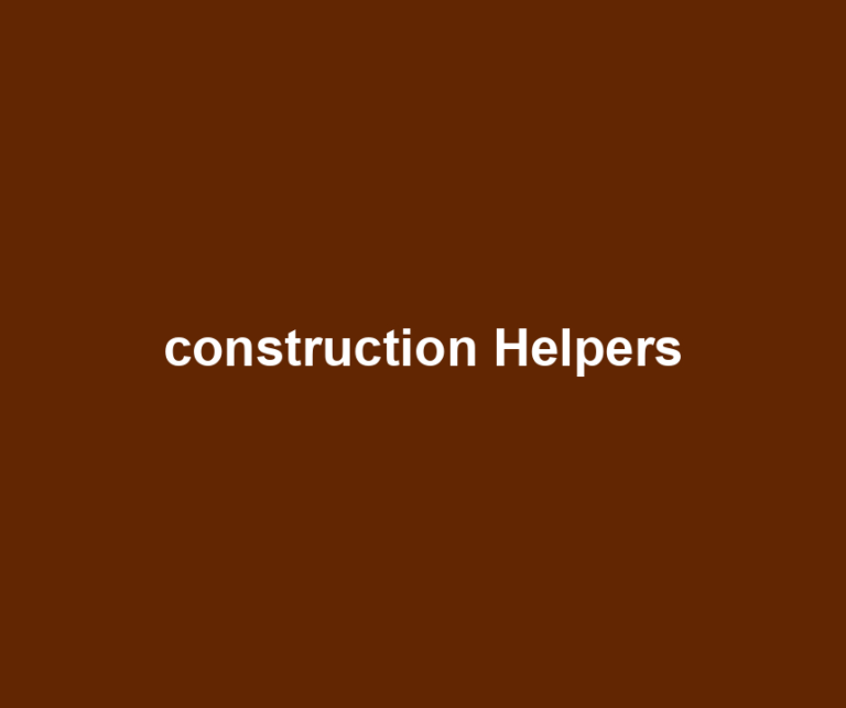 construction Helpers