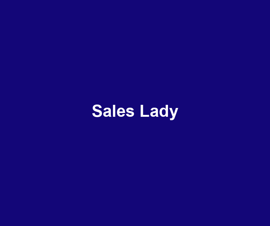 Sales Lady