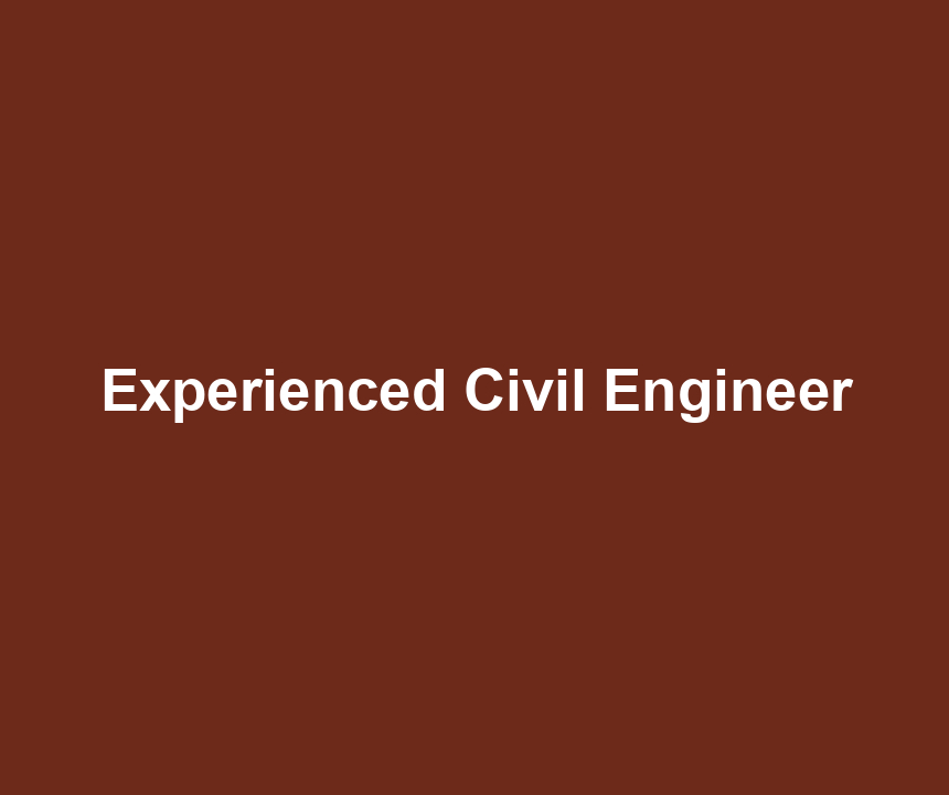 Experienced Civil Engineer