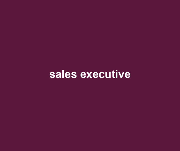 sales executive