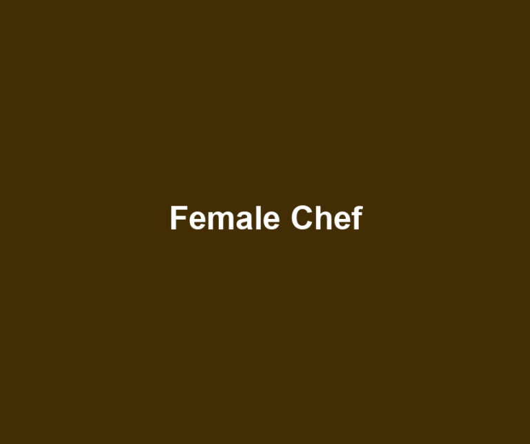 Female Chef
