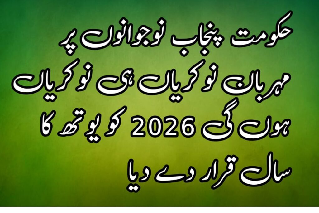 2026 Declared the Year of Youth in Punjab 2026 Declared the Year of Youth in Punjab