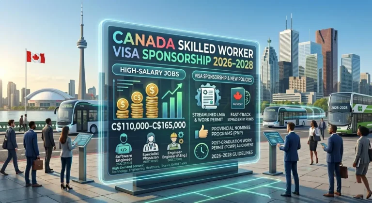Canada 2026–2028: $110K–$165K Jobs and Visa Sponsorship